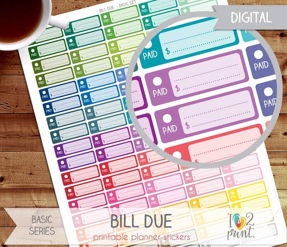 Bill Due Printable Planner Stickers Erin Condren By Ilove2print bill-due-printable-planner-stickers-erin-condren-by-ilove2print