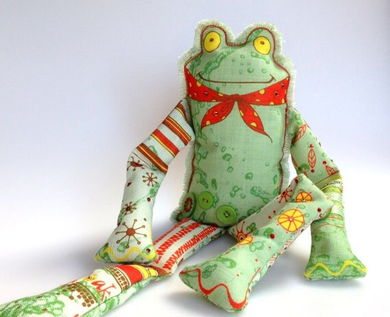 Frog Sewing Pattern. Sew And Create Your Own By Pinkinkpatterns