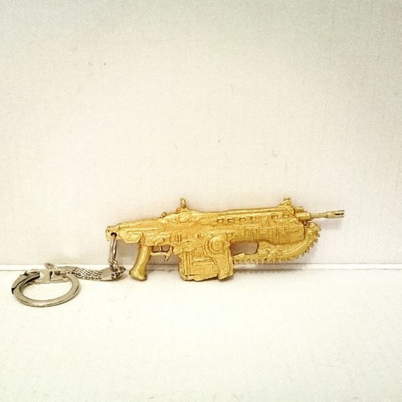 Gears of war inspired Lancer replica Keychain 3D Printed