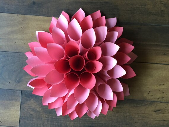 Paper Dahlia by SadiMaeDesigns on Etsy