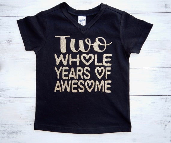 Two shirt two year old birthday shirts 2nd Birthday shirt