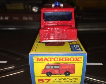 Matchbox Lesney Series No 57 Landrover Fire Truck Boxed
