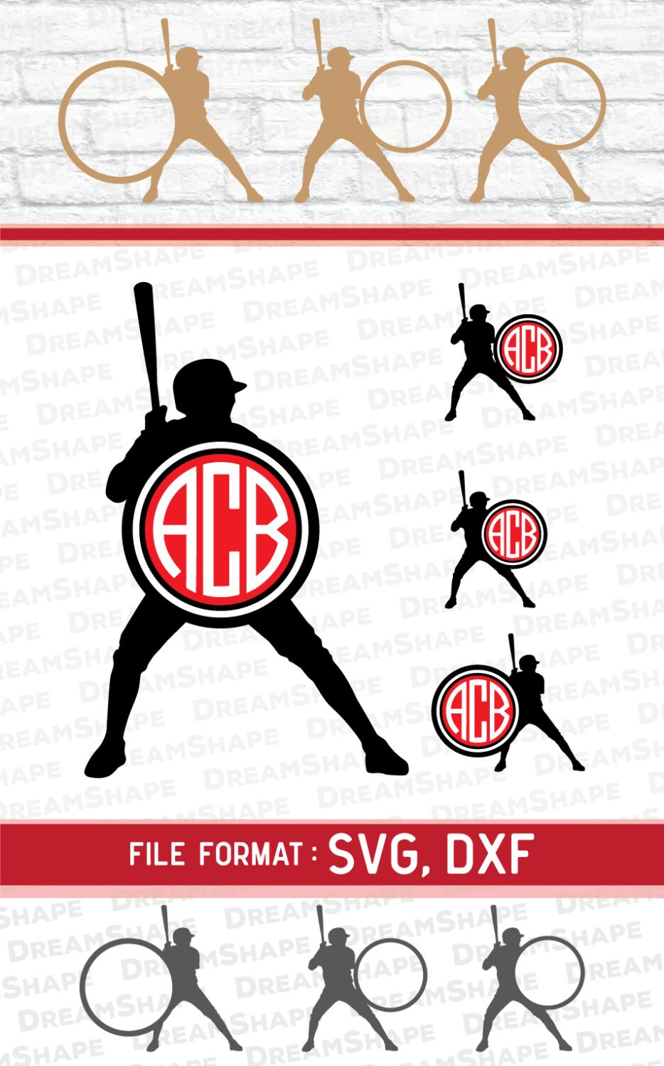 Download Baseball Player SVG Files Baseball SVG Monogram Cut File
