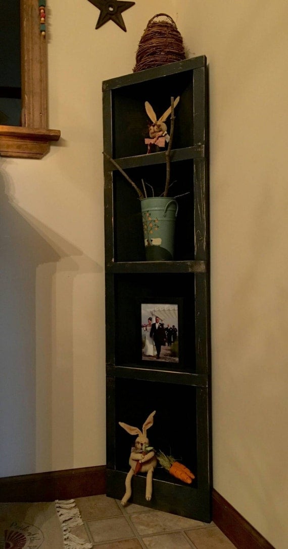 Corner shelf Rustic/Primitive by SplinterBin on Etsy