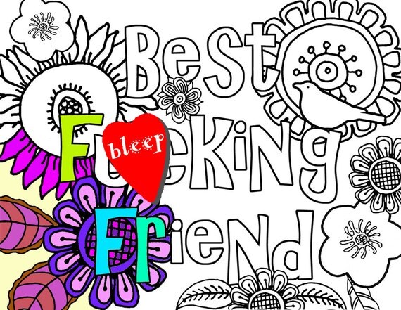 29+ fresh image Adult Coloring Pages Best Friend : Best Friends