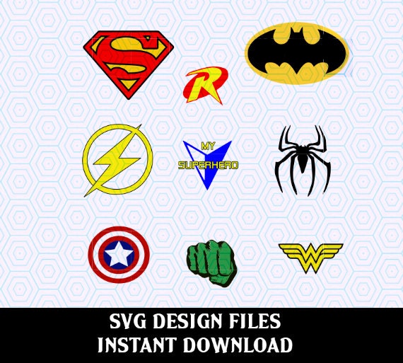 Download Super Hero SVG Print & Cut, Vector SVG files, T Shirt ...