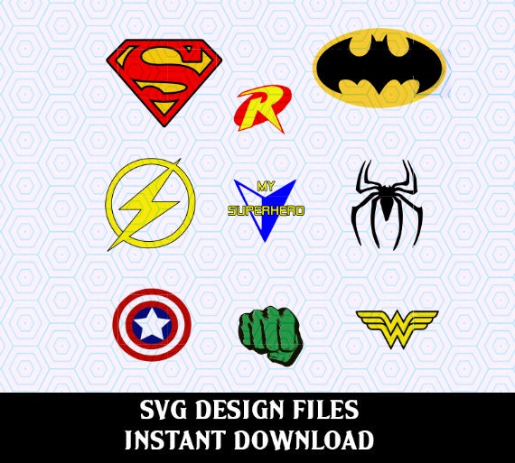 Download Super Hero SVG Print & Cut Vector SVG files T Shirt Design