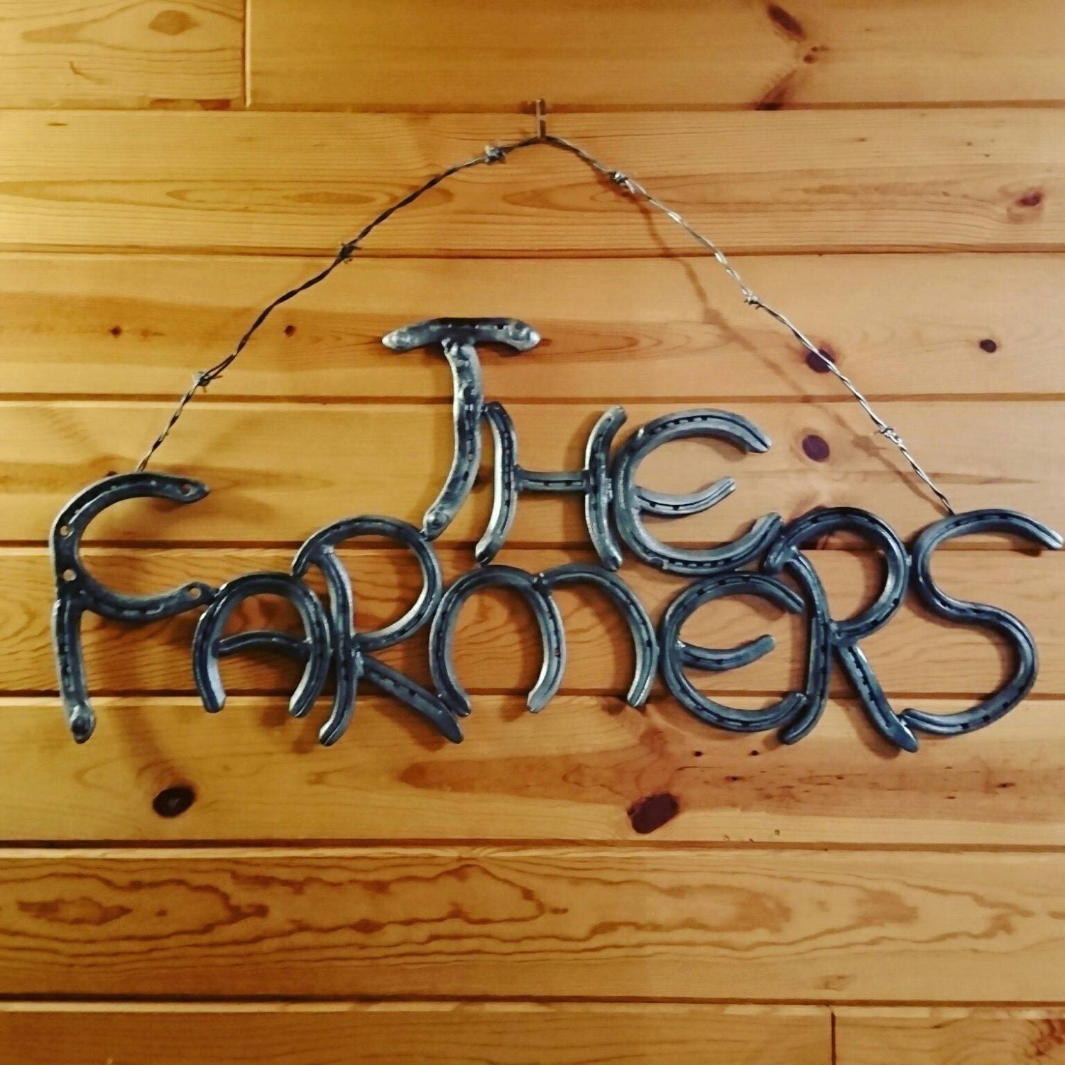 Custom Horseshoe Name Signs by CountryCustomFabs on Etsy
