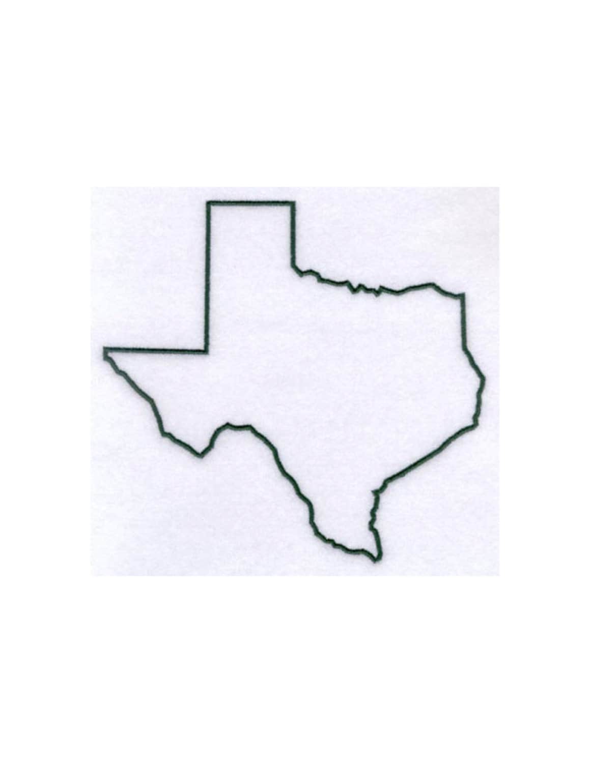 Texas Stencil Made from 4 Ply Mat Board by WoodburnsNewEngland