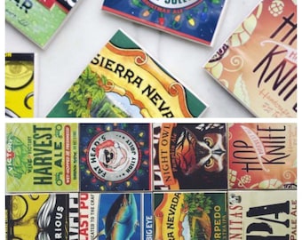 Handmade Coasters Made With Recycled Six-Pack Boxes - Set of 4