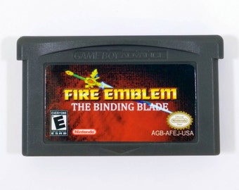 Fire Emblem 6: The Binding Blade Sword of Seals English GBA Cart Fan Translation for Nintendo Game Boy Advance RPG * Hard Mode Unlocked!