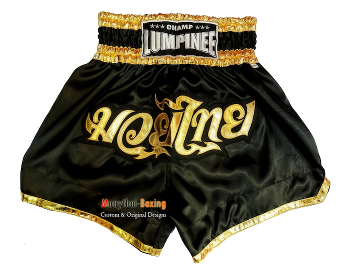 Champ Lumpinee Muay Thai Boxing Shorts Martial Arts - Black/Gold