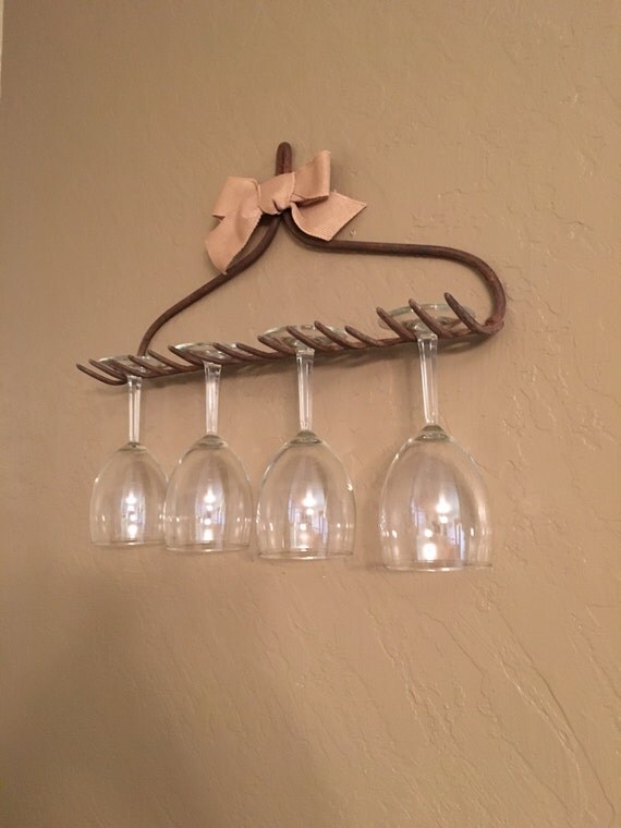 Wine Glass Rack Wine Glass Holder Vintage Wine by HeartfulThoughts