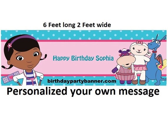 Custom Doc McStuffins Birthday Banners 6 by ...