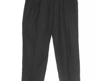Vintage Versace Classic Black Men's Pants, 56 Size