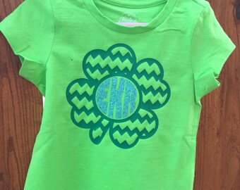 st patricks day monogram shirt