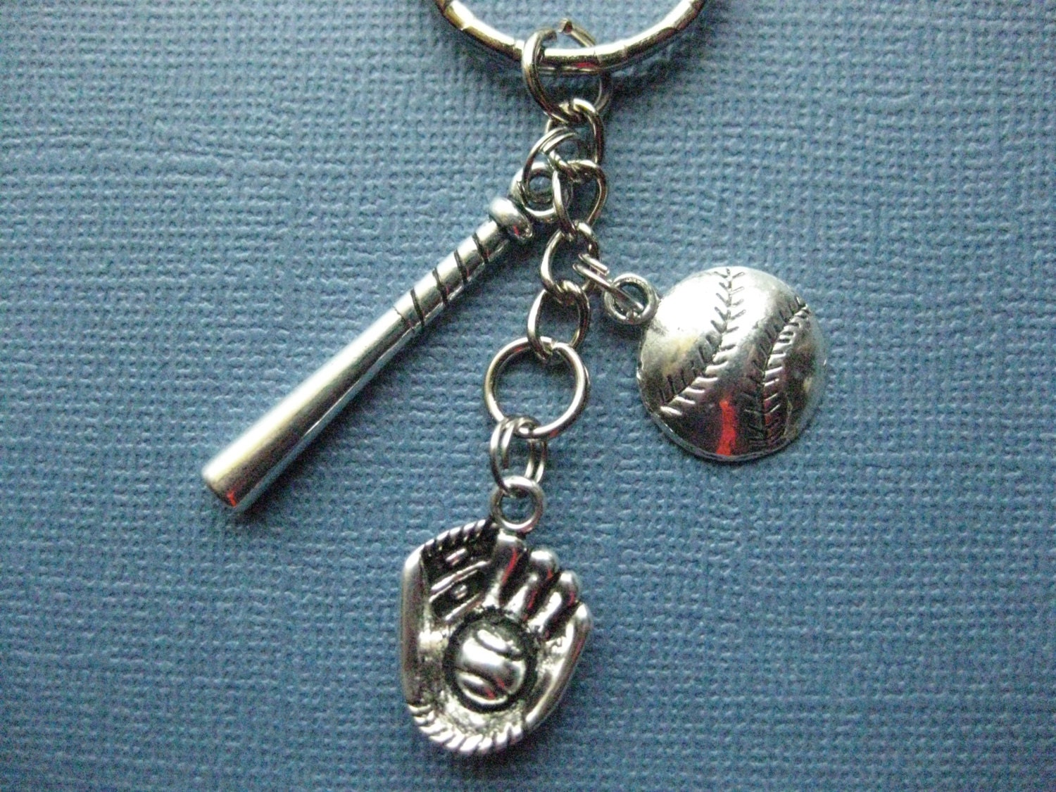 Baseball Key Chain Baseball Key Chain Baseball Jewelry