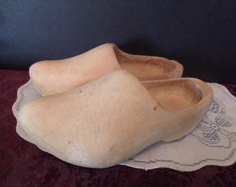Vintage Wood Shoes, (# 693/bb38)
