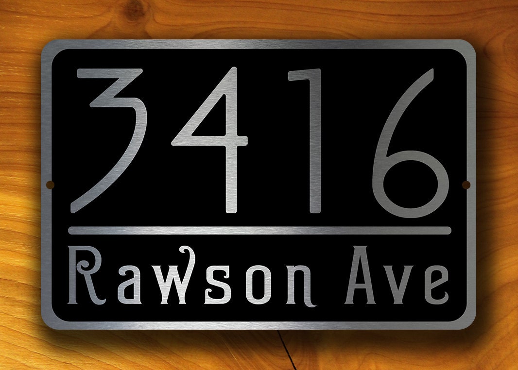 PERSONALIZED ADDRESS SIGN Outdoor Address Signs Address