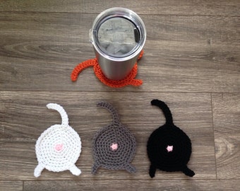 Cat Butt Coasters