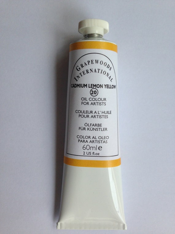 Cadmium lemon yellow oil paint1 new handmade oil color