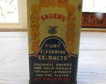 Vintage Sauer & Co Stick Cinnamon Tin
