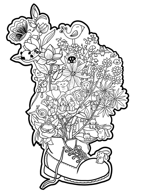 Items similar to Color My World-Coloring Page on Etsy