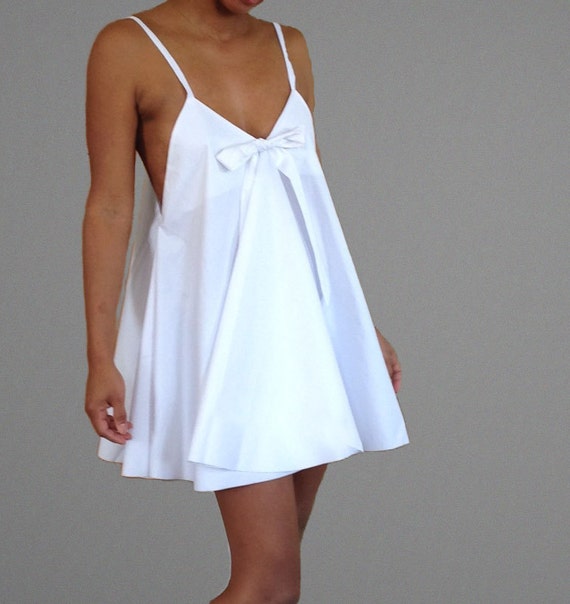 Items similar to White cotton baby doll nightie on Etsy