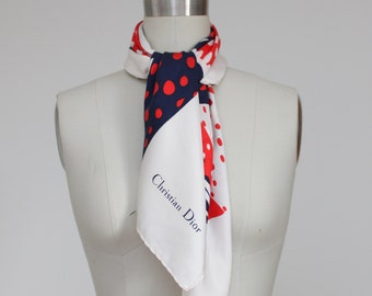 70's Christian Dior silk scarf