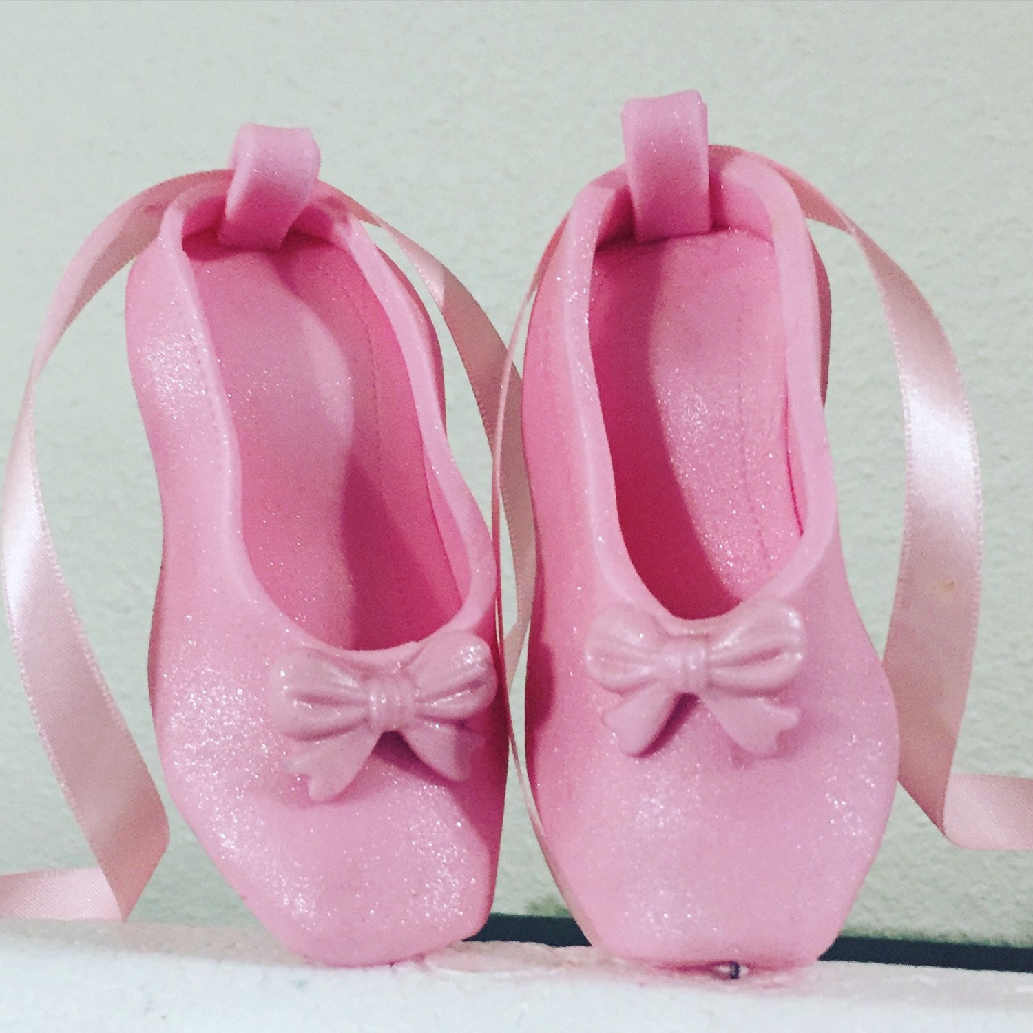 Edible ballet shoes slippers cake topper by Bbcaketoppers