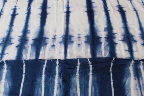 Sold By Yard Indigo Fabric India handmade Batik