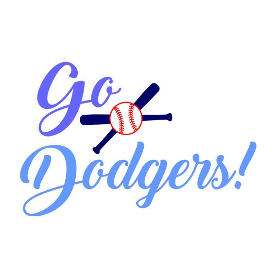 Go Dodgers baseball teams SVG DXF EPS png Files