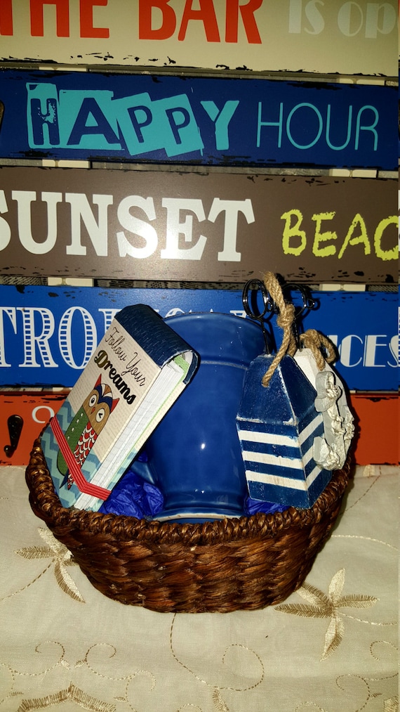 Nautical Gift Basket by lightyourowndamnfire on Etsy