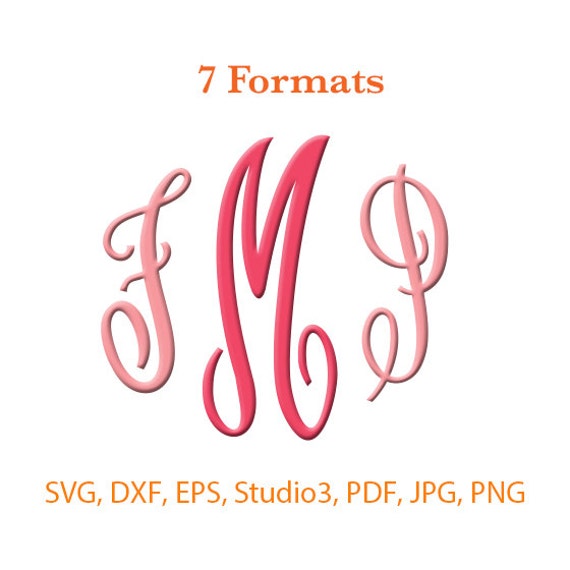 Empress Monogram Font SVG Studio 3 / dfx / eps / png / jpg