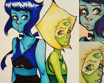 Custom Copic Marker Commission | Caricature | Anime Portrait | Anime Caricature | KeikiiArt