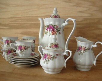 Crystal Clear Floral Tea Set - Made in Poland