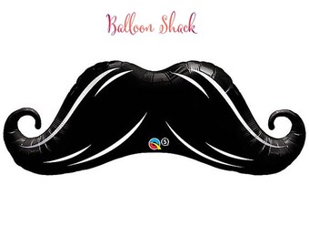 Mustache Balloon-42" Large Foil Balloon- Birthday Balloon-Funny Balloon