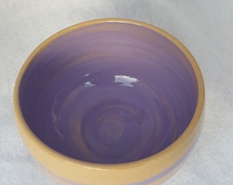 Handmade wheel thrown ceramic bowl