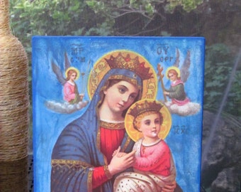 Our Lady of Perpetual Help - BLUE