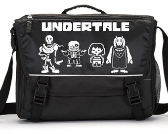 Sans Papyrus Toriel and Frisk Undertale Parody Laptop Messenger Bag * Add a name for FREE * School * Computer Bag * Choice of Colors *