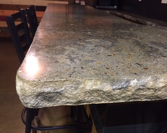 Concrete Island/Bar top, Custom, 45 dollars/per square foot. Industrial. Handcrafted by structural engineer.