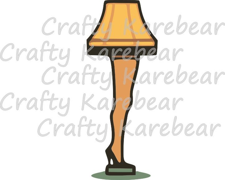 Leg Lamp SVG and DXF Digital File Download