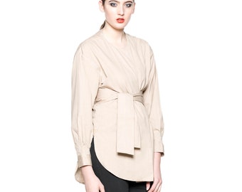 Oversized Shirt Beige