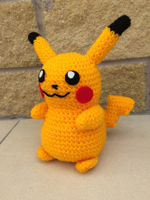 knitted pokemon plush