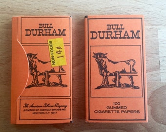 Individual Bull Durham cigarette rolling papers American Tobacco Company