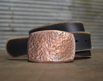 Hammered Copper Belt Buckle by Fosterweld