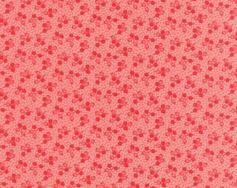 Little Ruby - Little Tulip in Coral Pink: sku 55133-13 cotton quilting fabric by Bonnie and Camille for Moda Fabrics - 1 yard