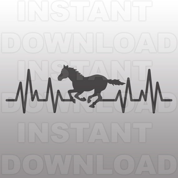 Download Mustang Heartbeat SVG FilePulse svgHorse SVGekg svg