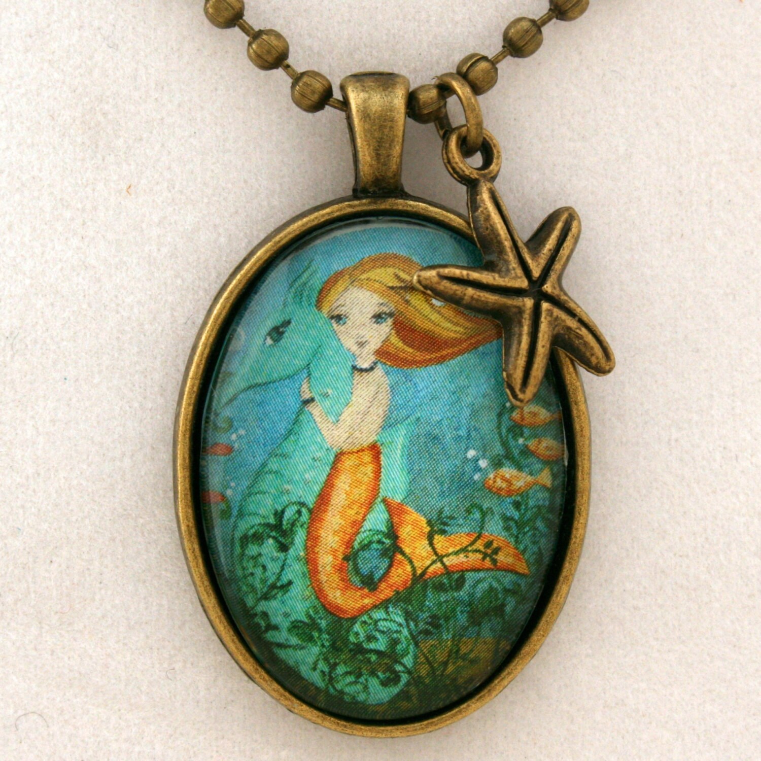 Mermaid Necklace-Childs necklace Girls Accessories Mermaid