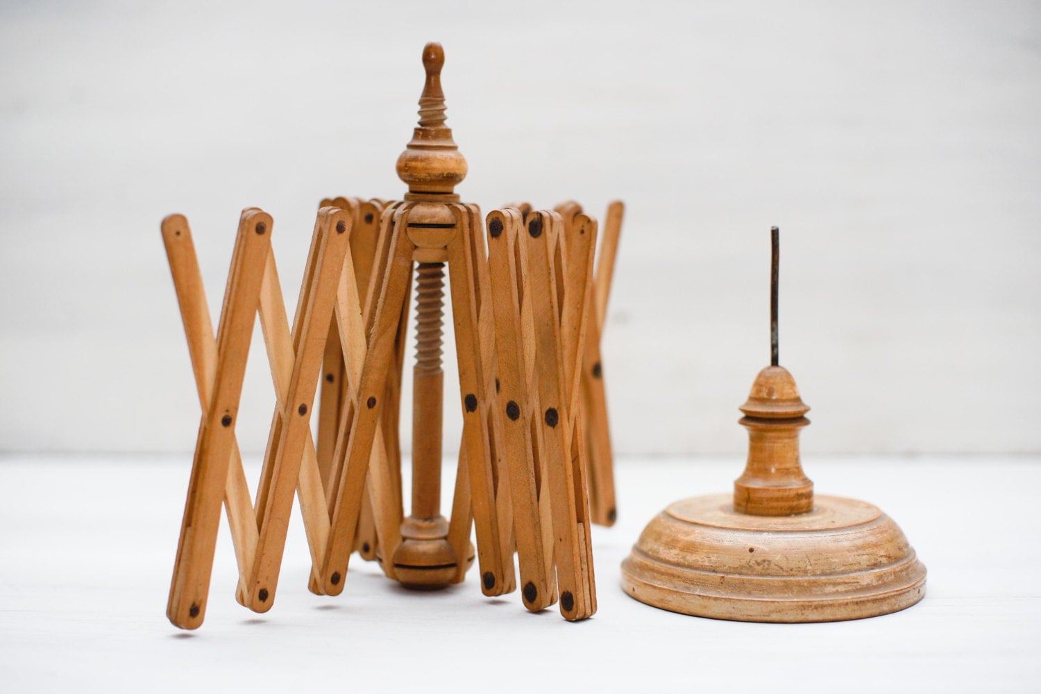 Vintage Wooden Yarn Winder Umbrella Yarn Swift Knitting